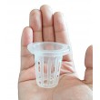 Agarden 1.8" Mesh Net Cup Pots Basket Hydroponics System Supplies Aquaponics Seed Growing Media White Pack of 50