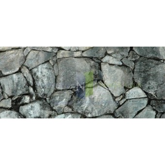 Dark Silver Rock / Stone Aquarium Background 18" x 48" / 55 FGallon / Rocky Fish Tank Background