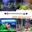 Multi-Color Remote Controlled Dimmable Aquarium Light COVO-ART RGBW LED Light Fixture for Aquarium/ Fish Tank(15inch RGB)