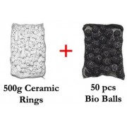 Cz Garden Supply Bio Balls + Biological Filter Ceramic Rings - Nylon Mesh Media Bag w/PLASTIC zipper (not metal) to prevent rust/oxidation! • Ponds...