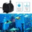 Homasy 920GPH Submersible Water Pump with 5.9ft (1.8M) Power Cord, 2 Nozzles and 9.8ft High Lift for Aquarium, Fish Tank, Statuary, Pond, Hydroponics
