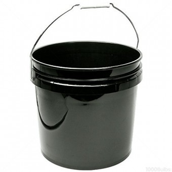 Hydrofarm Bucket, 3-Gallon, Black