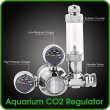 CO2 Regulator Aquarium Mini Stainless Steel Dual Gauge Display Bubble Counter and Check Valve w/ Solenoid 110V Fits Standard US Tanks - LP150 PSI -...