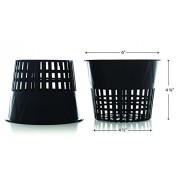 Milliard 6in. Hydroponic/Orchid Slotted Net Pot / Net Cup - 20 Pack